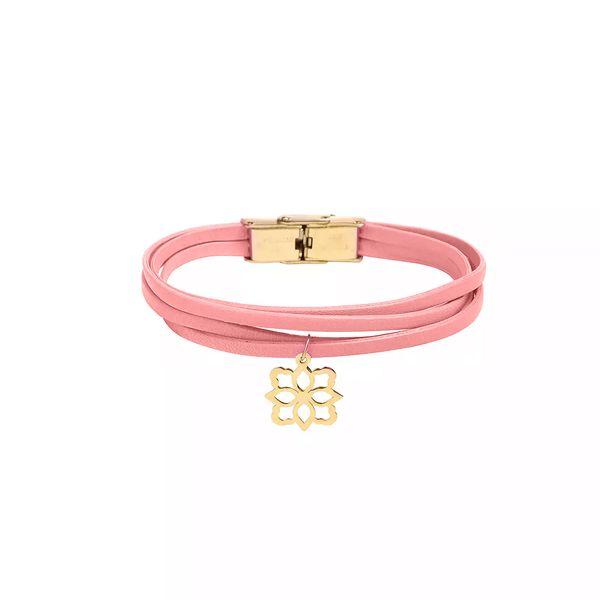 دستبند طلا 18 عیار زنانه گالری روبی مدل اسلیمی