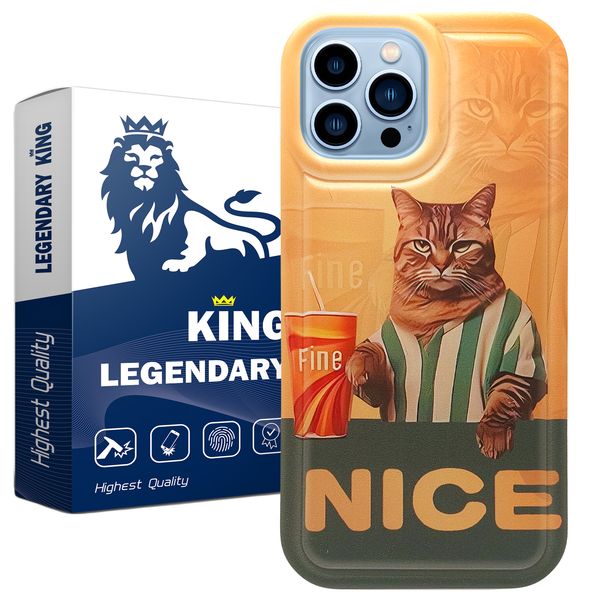کاور لجندری کینگ مدل گربه زندانی مناسب برای گوشی موبایل اپل IPhone 13 pro Max