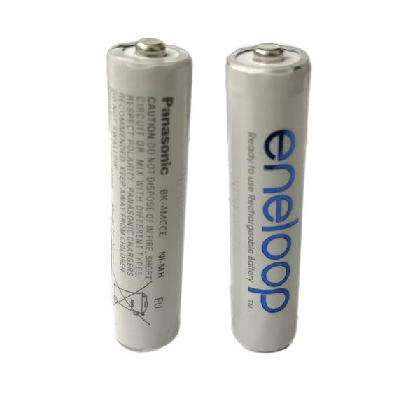  باتری نیم قلمی قابل شارژ تلفن بی سیم پاناسونیک مدل eneloop/BK-4MCCE بسته 2 عددی