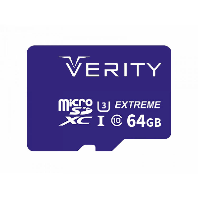 کارت حافظه microSDXC وریتی مدل 4K کلاس 10 استاندارد UHS-I U3 سرعت 80MBps ظرفیت 64 گیگابایت 