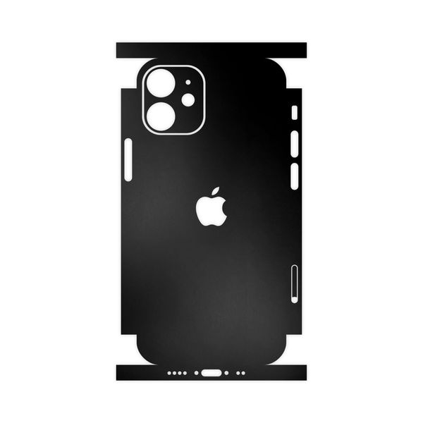 برچسب پوششی ماهوت مدل Black-Matte-FullSkin مناسب برای گوشی موبایل اپل iPhone 12 mini