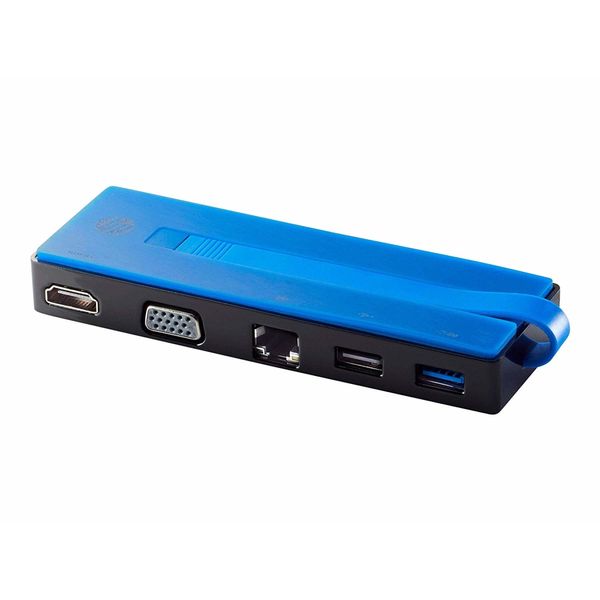 مبدل USB-C به VGA/ DVI/HDMI/USB/Ethernet اچ پی مدل travel dock