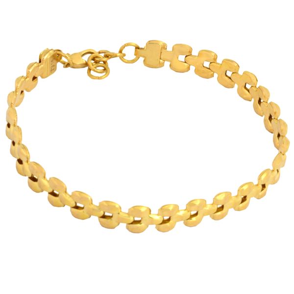 دستبند طلا 18 عیار زنانه طلای مستجابی مدل 316 کد 19