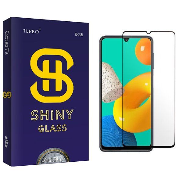 محافظ صفحه نمایش شیشه ای آتوچبو مدل Shiny Full مناسب برای گوشی موبایل سامسونگ Galaxy M32