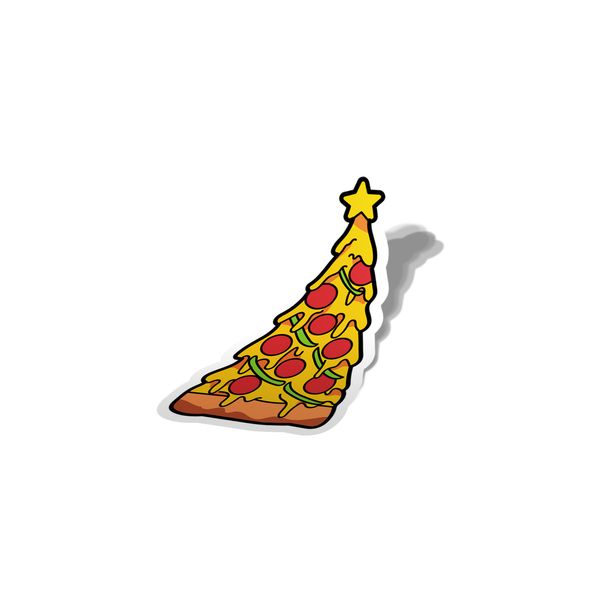 استیکر تزئینی موبایل و تبلت لولو مدل پیتزا Pizza کد 729