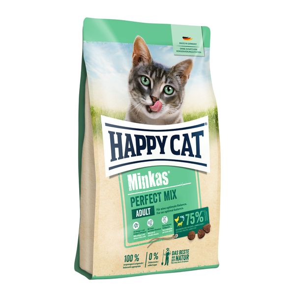 غذای خشک گربه هپی کت مدل مینکاس Mix وزن 10 کیلوگرم