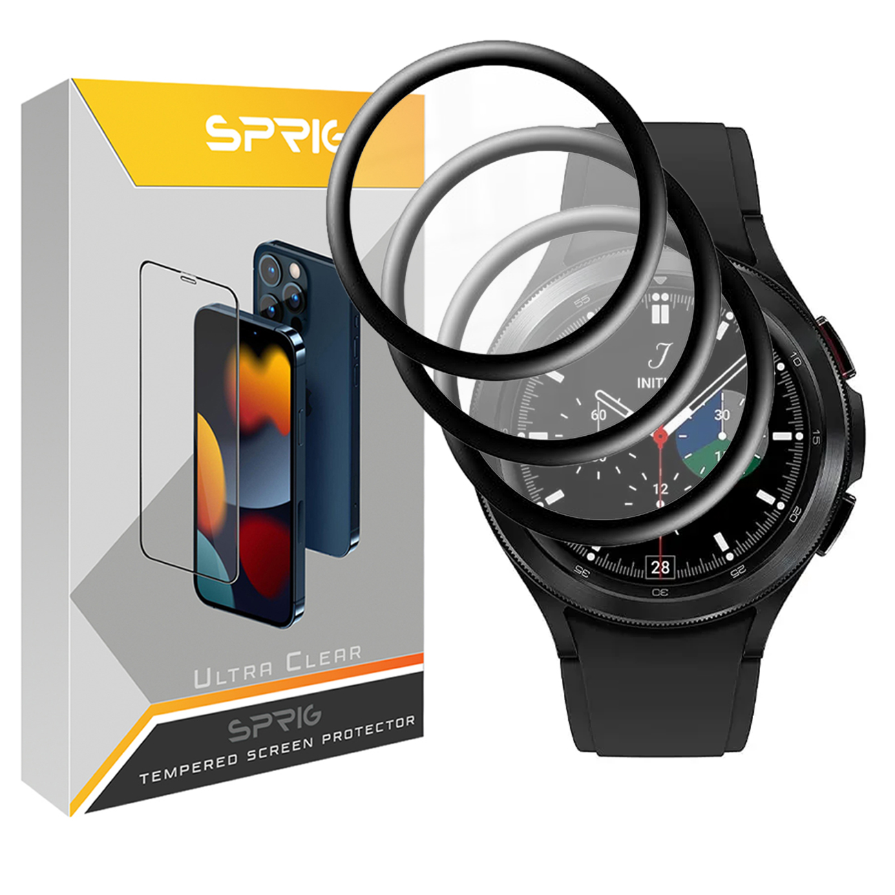 محافظ صفحه نمایش نانو اسپریگ مدل Pmma-SPG مناسب برای ساعت هوشمند سامسونگ Galaxy Watch 4 Classic 42mm بسته سه عددی