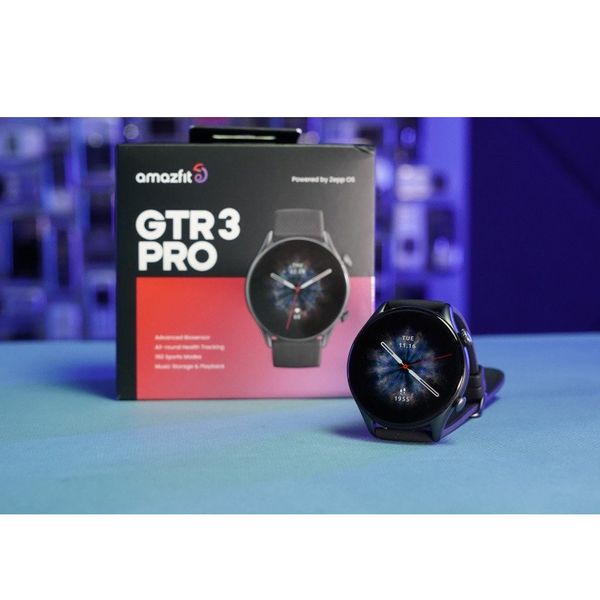 ساعت هوشمند امیزفیت مدل GTR 3 Pro بند چرمی