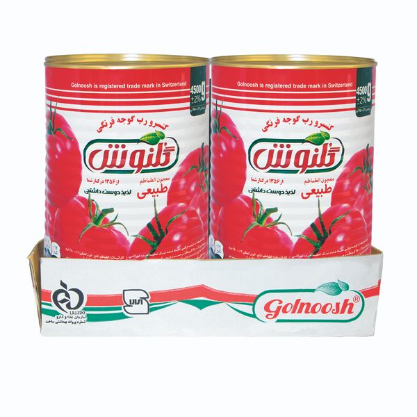 رب گوجه فرنگی گلنوش - 4500 گرم بسته 4 عددی