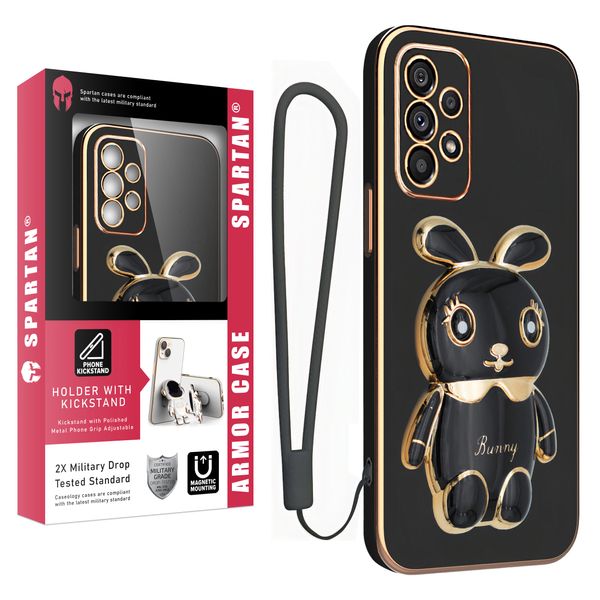کاور اسپارتان مدل Bunny مناسب برای گوشی موبایل سامسونگ Galaxy A73 به همراه بند