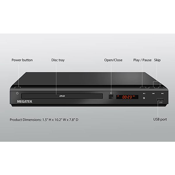 پخش کننده DVD مگاتک مدل HD-2000E