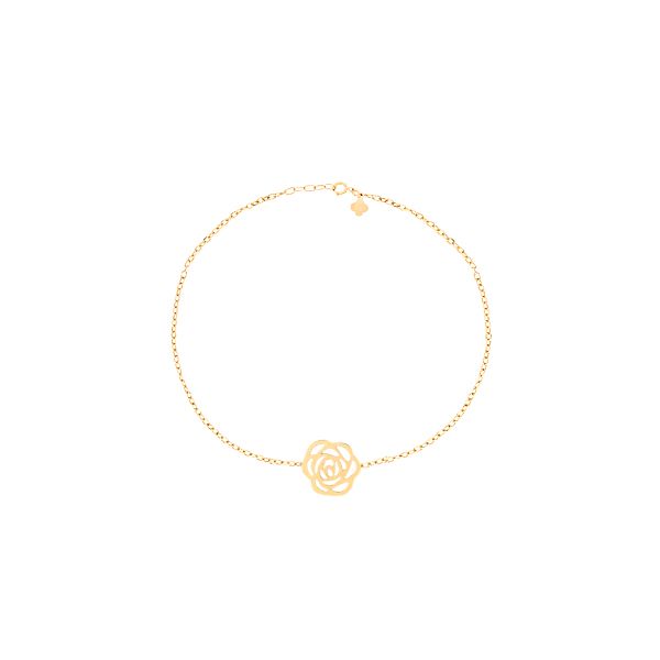 دستبند طلا 18 عیار زنانه ماوی گالری مدل گل