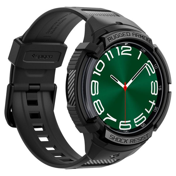 بند اسپیگن مدل Rugged Armor Pro مناسب برای ساعت هوشمند سامسونگ Galaxy Watch 6 Classic (47mm)