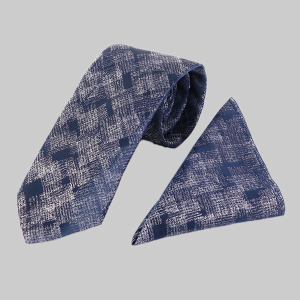 ست کراوات و دستمال جیب مردانه نسن مدل T139