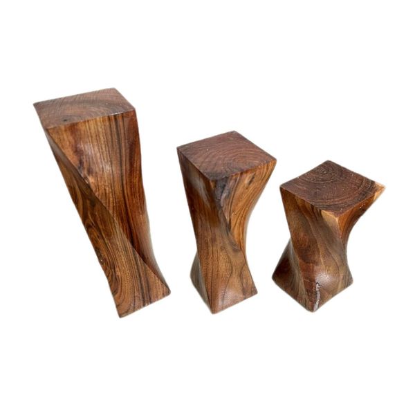 جاشمعی چوبی مدل 01 مجموعه سه عددی