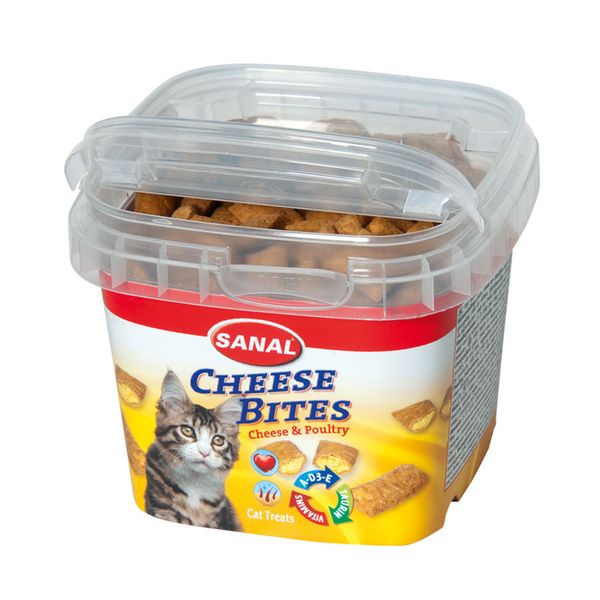 تشویقی گربه سانال مدل Cheese Bites وزن 75 گرم