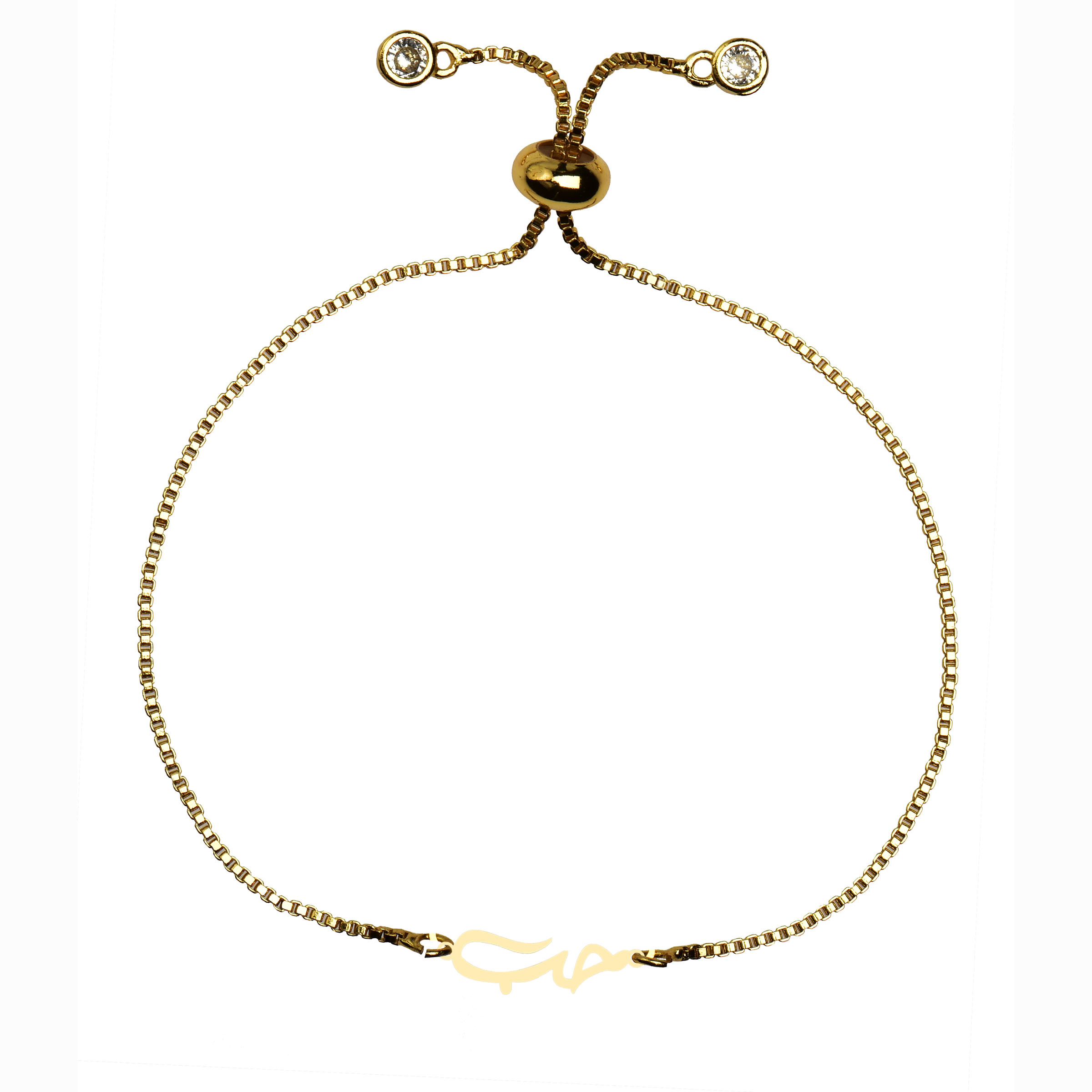 دستبند طلا 18 عیار زنانه کرابو طرح حب مدل Kr102222