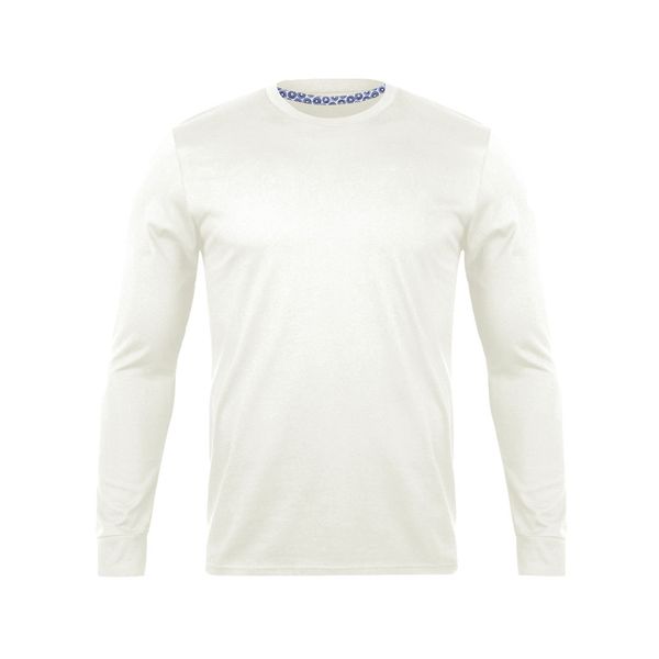 تی شرت آستین بلند مردانه رانژ مدل   ساده کد 23RA05 - 423 رنگ شیری