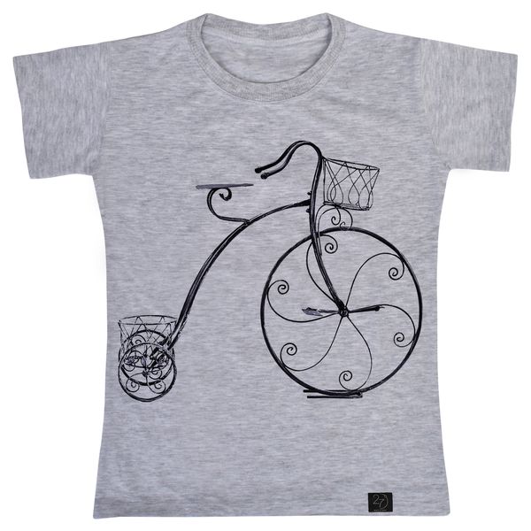 تی شرت آستین کوتاه دخترانه 27 مدل دوچرخه کد T38