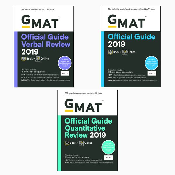 کتاب GMAT Official Guide 2019 Bundle اثر GMAC انتشارات ویلی سه جلدی