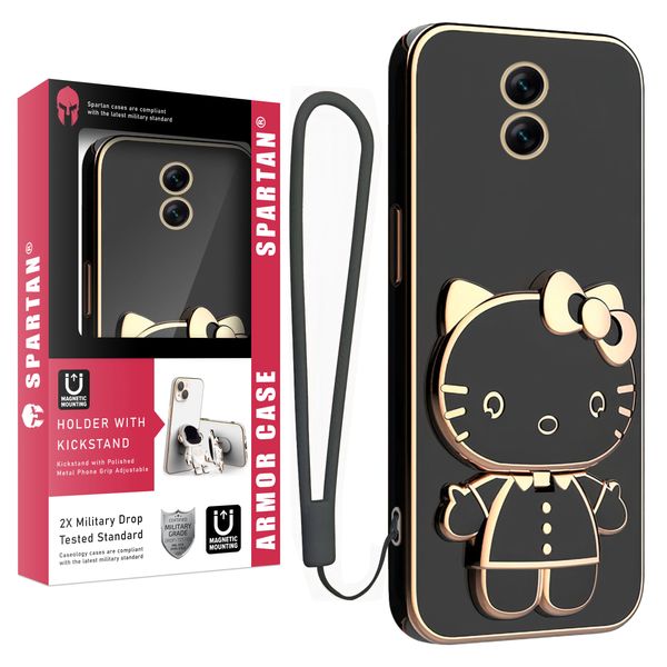 کاور اسپارتان مدل Kitty مناسب برای گوشی موبایل سامسونگ Galaxy J7 به همراه بند