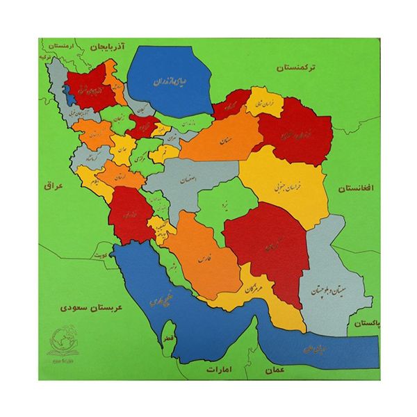 پازل 31 تکه مدل نقشه ایران