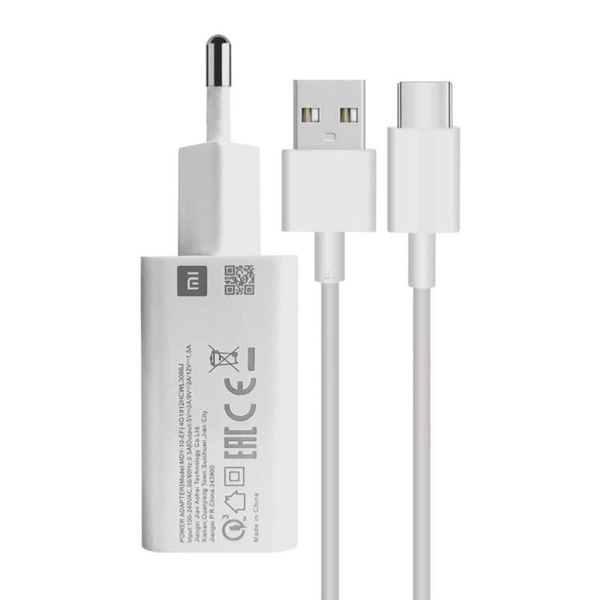 شارژر دیواری شیائومی مدلMDY-K40-EY به همراه کابل تبدیل usb-c