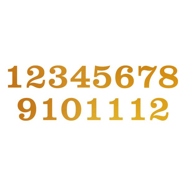 اعداد ساعت دیواری مدل 4cm کد C49-1 مجموعه 15 عددی
