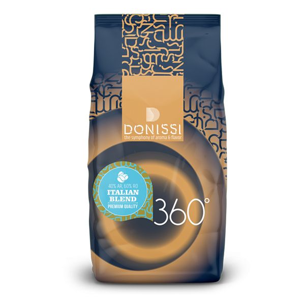 دانه قهوه اسپرسو ایتالیایی دونیسی ترکیب 40 درصد عربیکا و 60 درصد ربوستا - 1 کیلوگرم