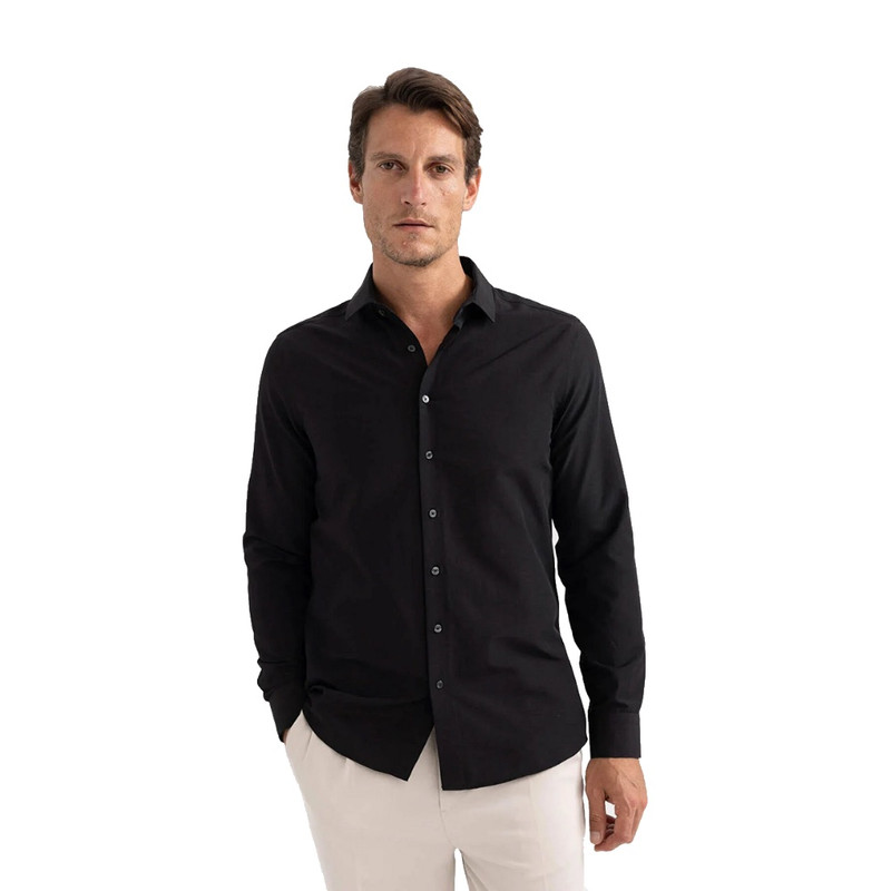 پیراهن آستین بلند مردانه دفکتو مدل R4340AZ/BK27