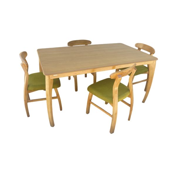 میز و صندلی ناهارخوری 4 نفره گالری چوب آشنایی مدل Khod-Kh-Bog