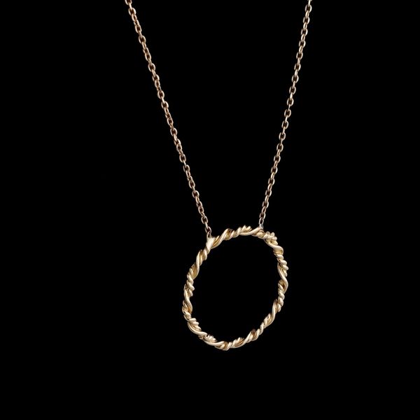گردنبند طلا 18 عیار زنانه روبی آرت گالری مدل 21296784