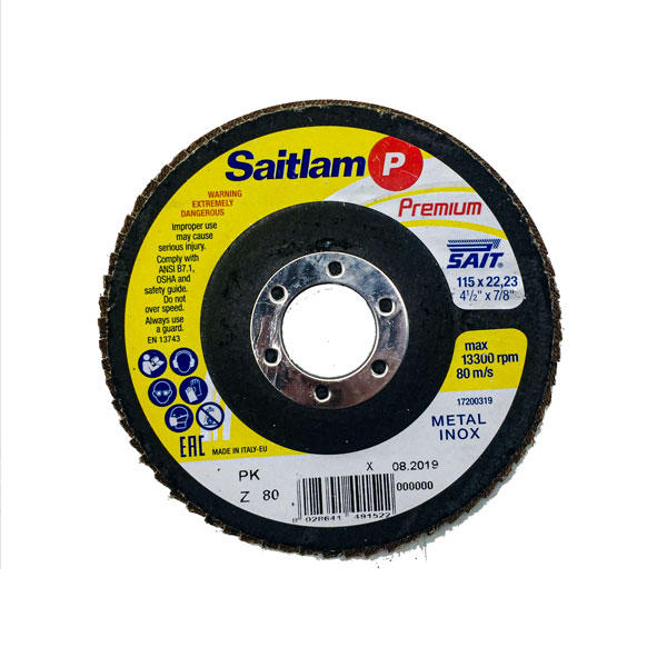 سنباده فلاپ دیسک ثایت مدل SAITLAM-PK-P80 premium