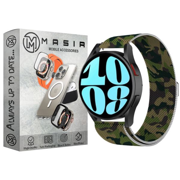  بند مسیر مدل Army Milanese Magnetic مناسب برای ساعت هوشمند سامسونگ Galaxy Watch 3 45mm