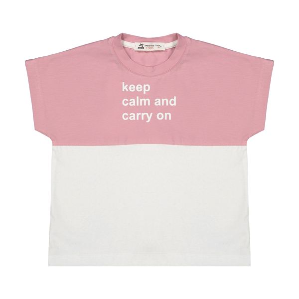 تی شرت آستین کوتاه دخترانه نونا مدل 2211806-0185
