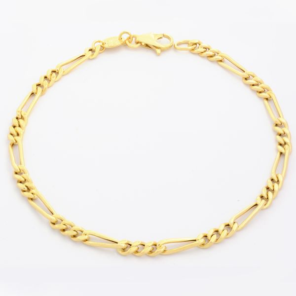 دستبند النگویی طلا 18 عیار زنانه طلای مستجابی مدل فیگارو گلستانه کد 19
