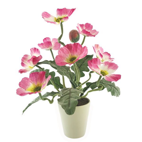 گلدان به همراه گل مصنوعی هومز طرح مینا مدل 200151