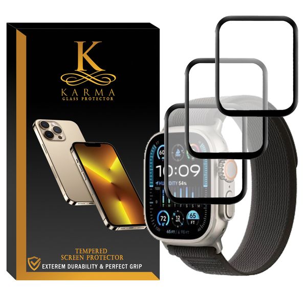 محافظ صفحه نمایش کارما مدل KA-PM مناسب برای اپل واچ series 9 Ultra 2 بسته سه عددی