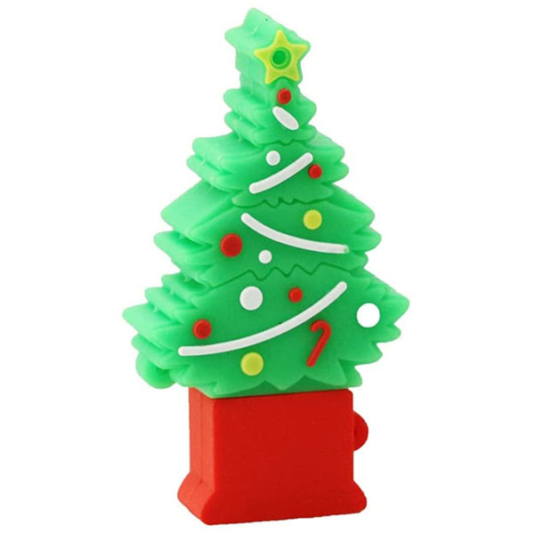  فلش مموری کینگ فست مدل Christmas Tree CR-14 ظرفیت 32 گیگابایت