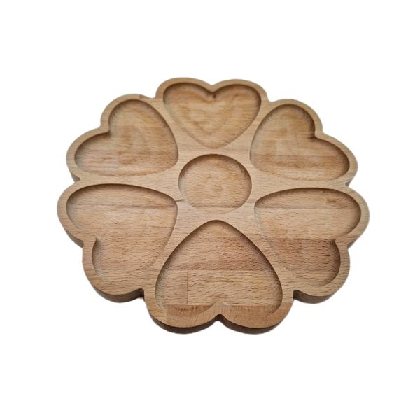 اردوخوری چوبی مدل شش قلب 