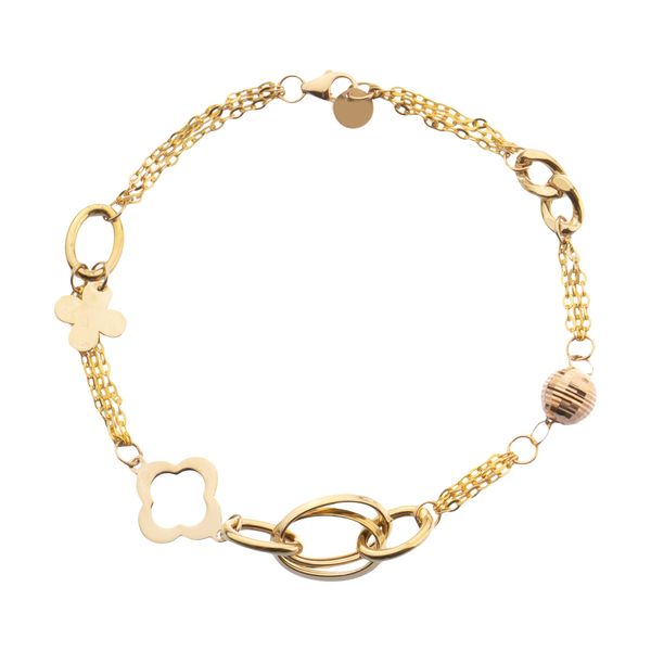 دستبند طلا 18 عیار زنانه ناتروسا مدل NG240