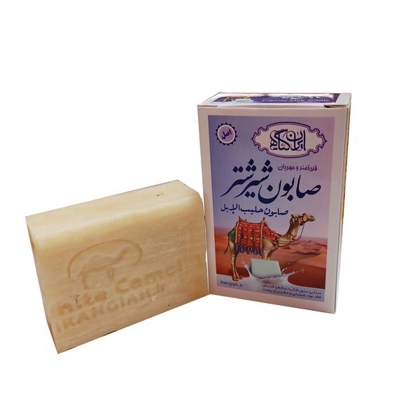 صابون شستشو ایران گیاه مدل شیر شتر وزن 95 گرم