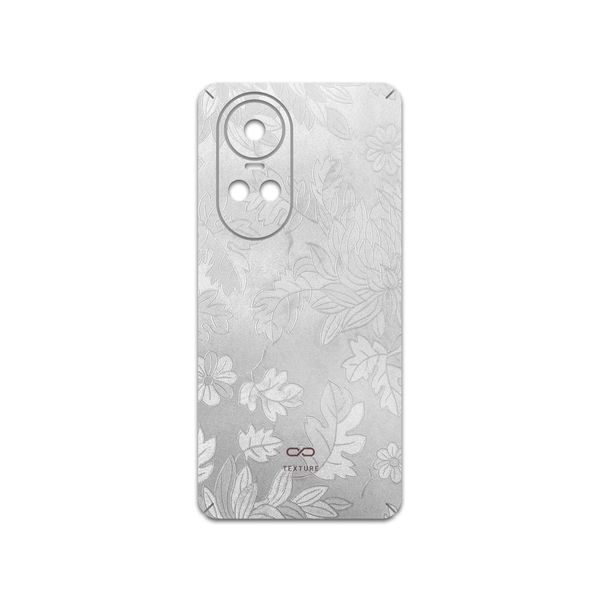 برچسب پوششی ماهوت مدل Silver-Wildflower مناسب برای گوشی موبایل اپو Reno 10 5G