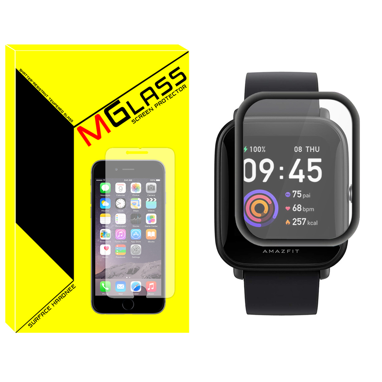 محافظ صفحه نمایش نانو ام‌گلس مدل Pmma-MG مناسب برای ساعت هوشمند امیزفیت ‎‌‏Bip U