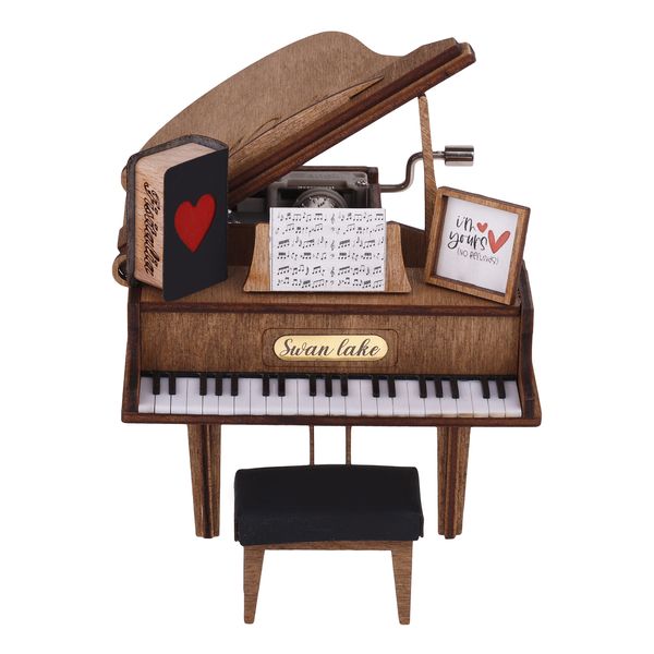 جعبه موزیکال مدل گرند پیانو Swan Lake