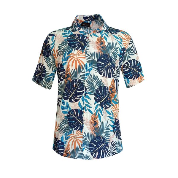 پیراهن آستین کوتاه مردانه مدل هاوایی AB-SO-NA