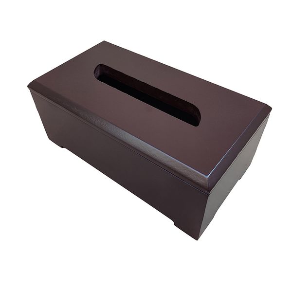 جعبه دستمال کاغذی مدل درب دار پایه چوبی کد 2024