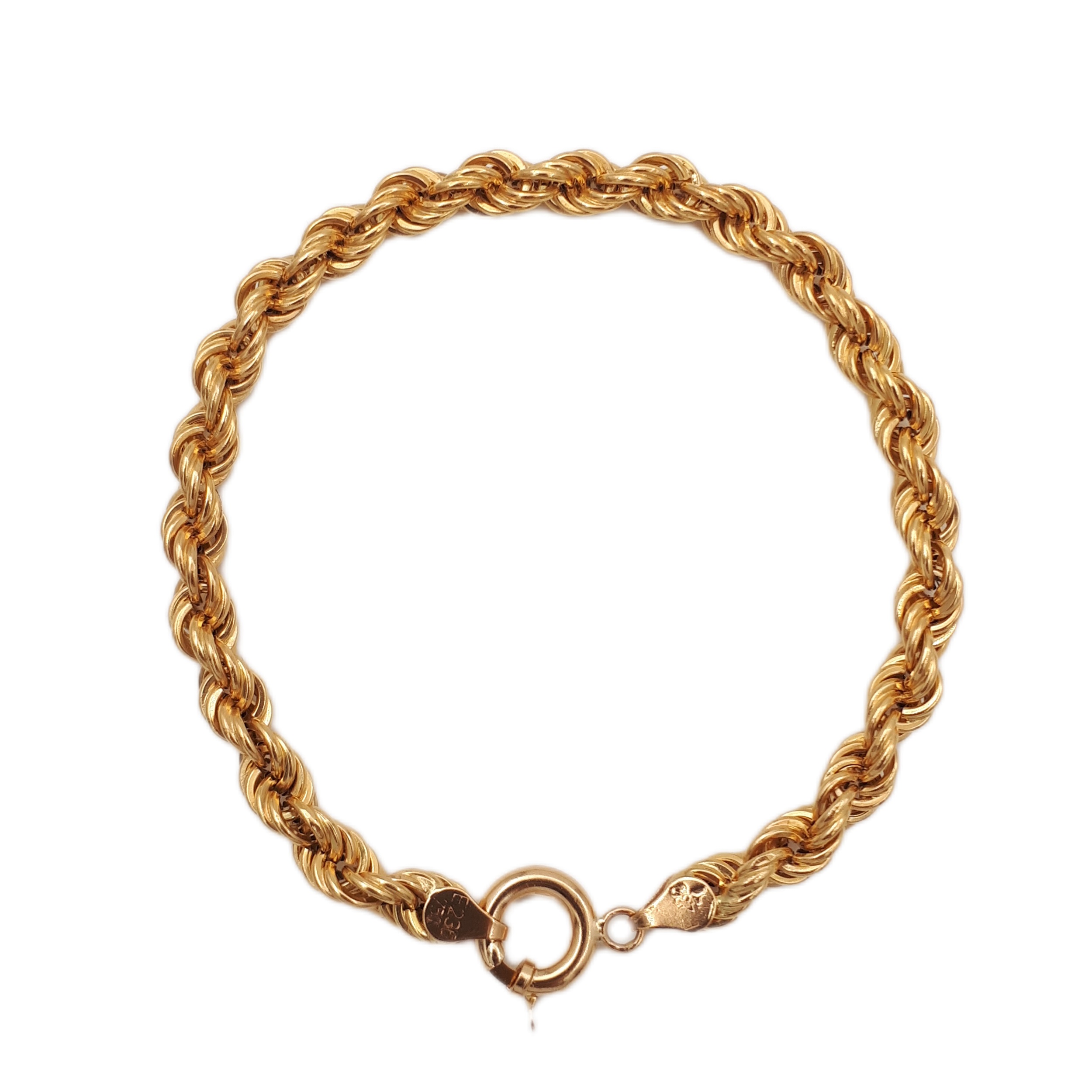 دستبند طلا 18 عیار زنانه گل سنگ مدل 4996