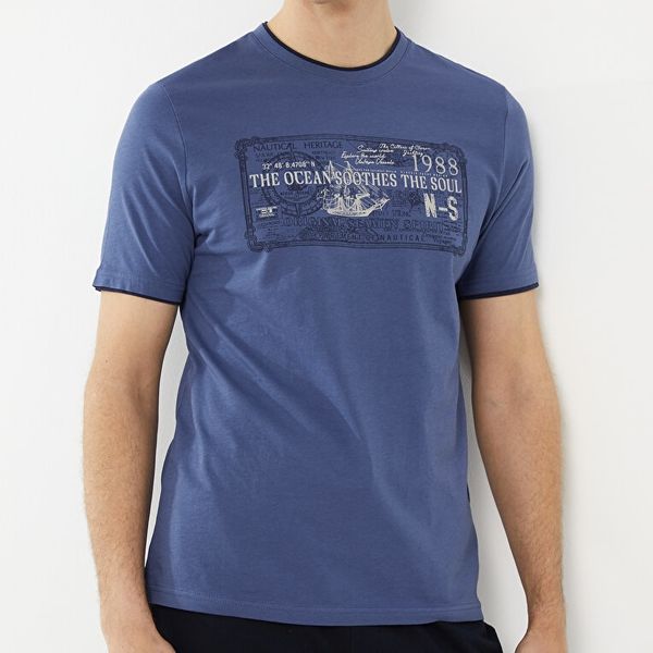تی شرت آستین کوتاه مردانه ال سی وایکیکی مدل فول پنبه ارگانیک