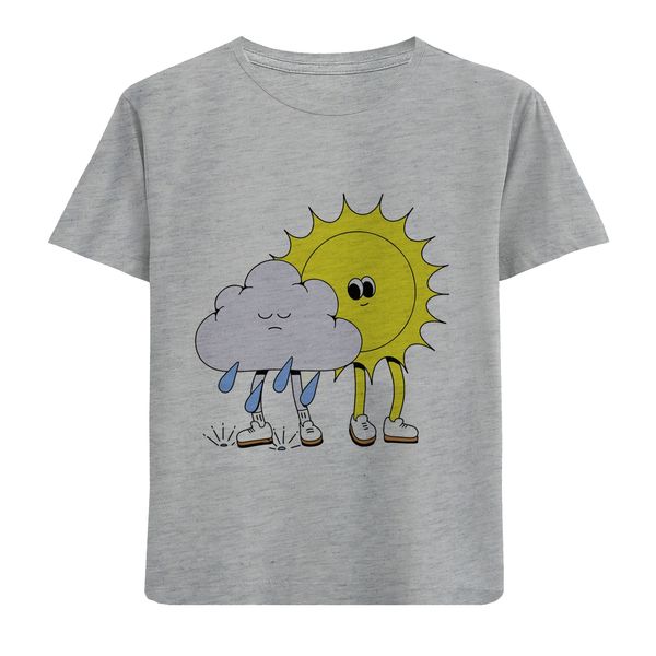 تی شرت آستین کوتاه بچگانه مدل خورشید D322
